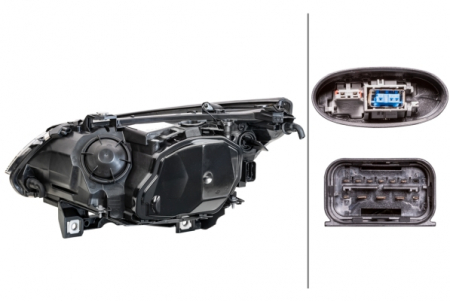 Far Dreapta (D1S/H8/PY21W, electric, cu motor, Bi-Xenon, culoare semnalizator: transparent) potrivit BMW Seria 5 (E60), 5 (E61) 02.07-12.10 [1]