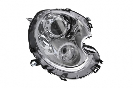Piese Auto - Far dreapta (D1S, reglaj electric, cu motoras, fundal cromat) MINI (R56), (R57), (R58), (R59), CLUBMAN (R55), CLUBVAN (R55)