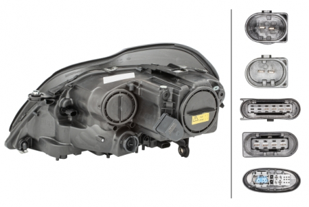 Far dreapta (D2S/H1, cu motoras, cu bec D2S, cu iluminare laterala) MERCEDES Clasa GL 2006-2011 [1]