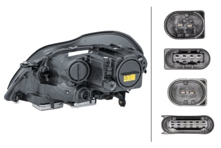 Far dreapta (D2S/H7, reglaj electric, cu motoras,cu iluminare in viraje) MERCEDES Clasa GL 2006-2011 [1]