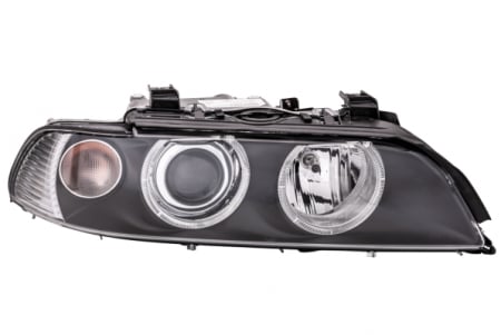 Piese Auto - Far dreapta (D2S/H7, reglaj electric, cu motoras, fundal negru) BMW Seria 5 1995-2003