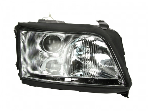 Piese Auto - Far dreapta (H1/H3, electric, fundal cromat) AUDI A6 1994-1997