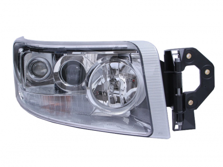 Piese Auto - Far dreapta (H1/H3/H7, manual cu halogen de ceata,, insertii crom, Semnalizator transparent) RENAULT RVI PREMIUM 2 dupa 2005