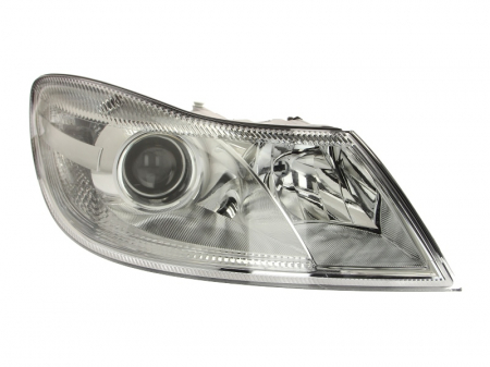 Piese Auto - Far Dreapta (H1/H7/PY21W/W5W, electric, cu motor, halogen) potrivit SKODA OCTAVIA II -06.13