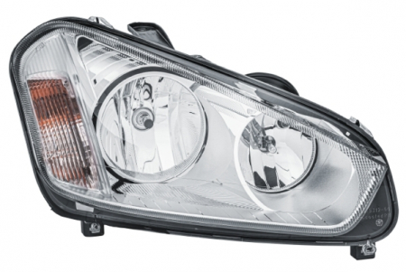Piese Auto - Far dreapta (H1/H7, reglaj electric, cu motoras, fundal cromat) FORD C-MAX 2007-2010