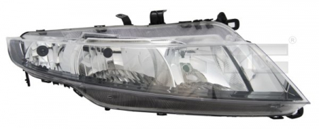 Iluminat auto - Far dreapta (H1/H7, reglaj electric, cu motoras, fundal cromat) HONDA CIVIC 2005-2011