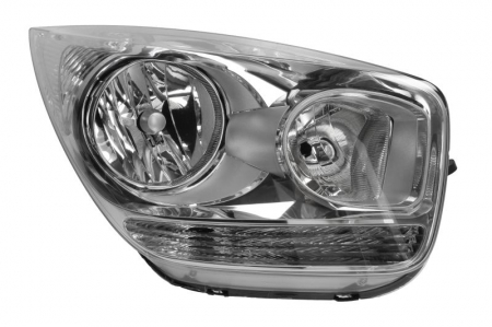 Piese Auto - Far dreapta (H1/H7, reglaj electric, cu motoras, fundal cromat) KIA VENGA