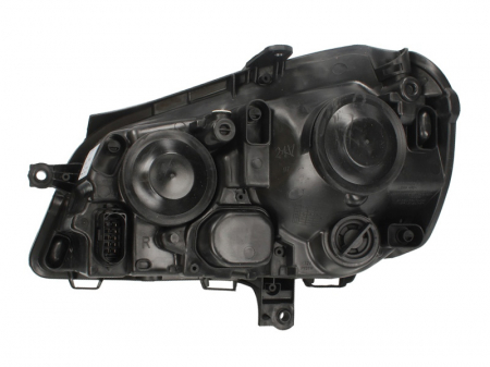 Far dreapta (H1/H7, reglaj electric, cu motoras, fundal cromat) VW POLO 2005-2009 [1]