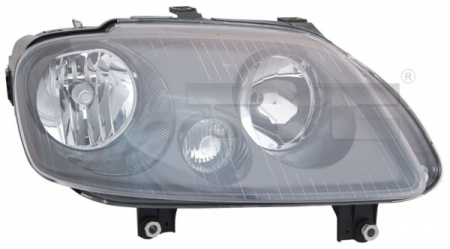 Iluminat auto - Far dreapta (H1/H7, reglaj electric, cu motoras, fundal negru) VW CADDY III, TOURAN