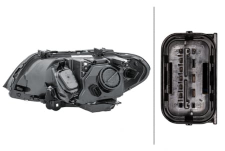 Far dreapta (H1/H7, reglaj electric, cu motoras, fundal transparent) BMW X5 (E53) 2003-2006 [1]