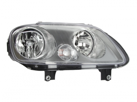 Piese Auto - Far dreapta (H1/H7, reglaj electric, fundal cromat) VW CADDY, TOURAN 2003-2010