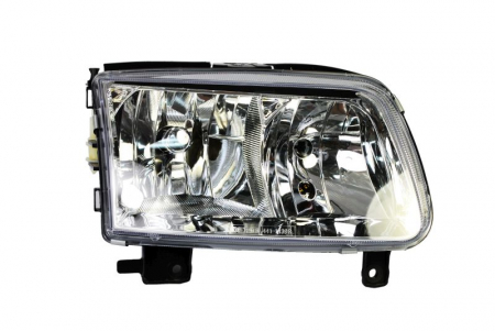 Piese Auto - Far dreapta (H1/H7, reglaj electric, fundal cromat) VW POLO 1999-2001