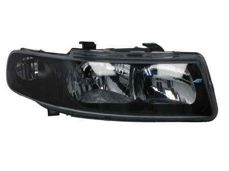 Piese Auto - Far dreapta (H1/H7, reglaj electric, fundal negru) SEAT LEON, TOLEDO 1998-2006