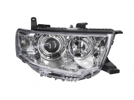 Piese Auto - Far dreapta (H11/HB3, electric, manual, fundal cromat) MITSUBISHI L 200 2005-2010