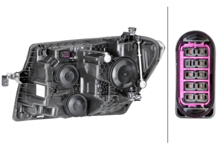 Far Dreapta (H15/H21W/H7/W5W, electric, cu motor) potrivit MAN TGE; VW CRAFTER [1]