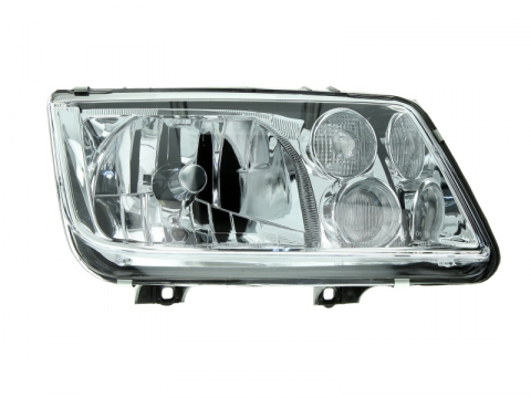 Piese Auto - Far dreapta (H3/H4, fundal cromat) VW BORA 1998-2005