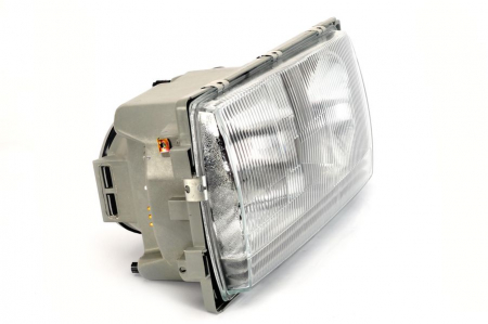Far dreapta H3/H4, pneumatic, interior argintiu, semnalizator transparent MERCEDES W123 intre 1976-1985 [1]