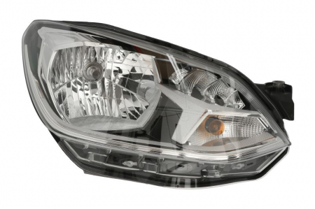 Piese Auto - Far dreapta (H4, cu motoras, fundal negru, fundal transparent) VW LOAD UP, UP dupa 2016