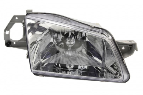 Piese Auto - Far dreapta (H4, electric, cu motoras, fundal cromat) MAZDA 323 F VI, 323 S VI