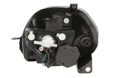 Iluminat auto - Far dreapta (H4, electric, cu motoras, fundal negru) FIAT PUNTO 2005-2012