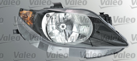 Piese Auto - Far dreapta (H4, electric, cu motoras, fundal negru) SEAT IBIZA 2008-2012