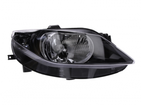 Piese Auto - Far dreapta H4, electric, cu motoras, interior negru SEAT IBIZA IV, IBIZA 4 IV ST