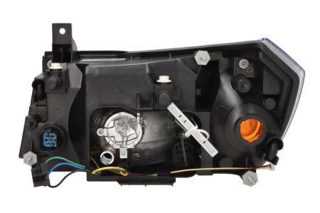 Piese Auto - Far Dreapta (H4, electric, fara motoras, culoare interior: negru) potrivit FORD TRANSIT -01.02