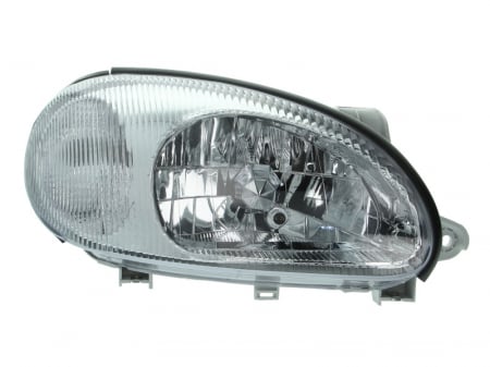 Piese Auto - Far dreapta (H4, electric, fundal cromat, fundal transparent) DAEWOO LANOS 1997-2008