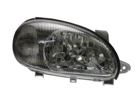 Piese Auto - Far dreapta (H4, electric, fundal cromat, fundal transparent) DAEWOO LANOS 1997-2008