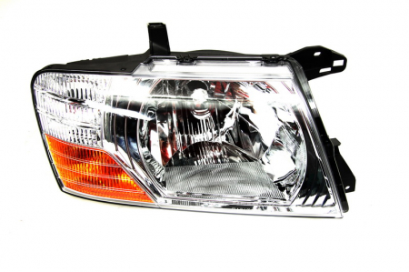 Piese Auto - Far dreapta (H4, electric, fundal cromat) MITSUBISHI PAJERO 2000-2007