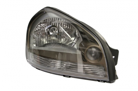 Iluminat auto - Far dreapta (H4, electric, fundal cromat, semnalizator: negru) HYUNDAI TUCSON 2010-2013