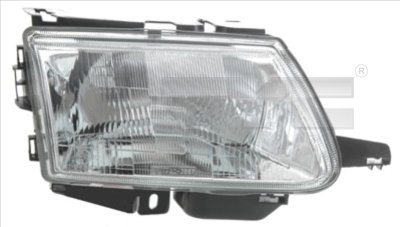 Iluminat auto - Far dreapta (H4, electric, manual, fundal argintiu) CITROEN SAXO 1996-2004