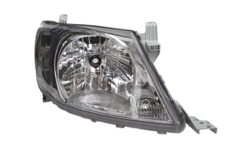 Piese Auto - Far dreapta (H4, electric, manual, fundal cromat, fundal transparent) TOYOTA HILUX 2004-2015