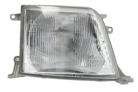 Piese Auto - Far dreapta (H4, manual, KOITO, fundal cromat) TOYOTA LAND CRUISER 1996-2002