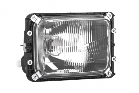 Piese Auto - Far dreapta H4/T4W, fundal argintiu MERCEDES LK/LN2, T2/LN1 intre 1984-1998