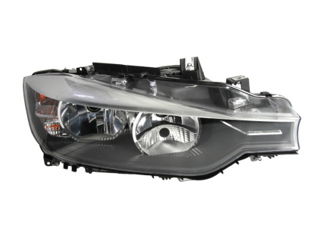 Piese Auto - Far dreapta H7, electric, cu motoras, interior negru BMW Seria 3 F30, F80 3 F31