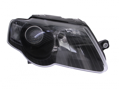 Piese Auto - Far dreapta H7, electric, cu motoras, interior negru VW PASSAT B6 intre 2005-2010