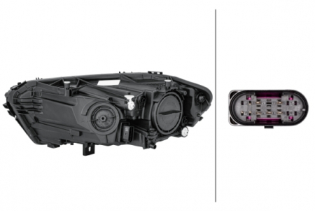 Far Dreapta (H7/H7, electric, cu motor, halogen) potrivit MERCEDES A (V177), A (W177) 04.18- [1]