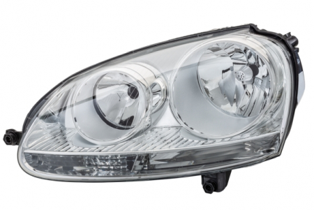 Piese Auto - Far Dreapta (H7/H7/PY21W/W5W, electric, cu motor, halogen, culoare semnalizator: alb) potrivit VW GOLF V, JETTA III -10.10