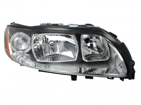 Piese Auto - Far dreapta (H7/H9, electric, cu motoras, fundal negru) VOLVO S60 I, V70 II, XC70 CROSS COUNTRY