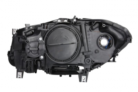 Far dreapta (H7/LED/PY24W, electric, cu motoras, fundal cromat, fundal transparent) BMW Seria 5 2009-2013 [1]
