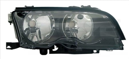 Piese Auto - Far dreapta (H7, reglaj electric, cu motoras, fundal albastru) BMW Seria 3 (E46)