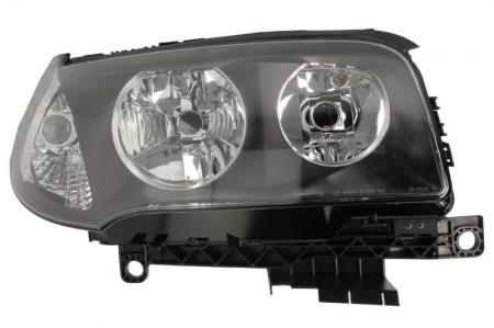 Iluminat auto - Far dreapta (H7, reglaj electric, cu motoras, fundal negru) BMW X3 2004-2007