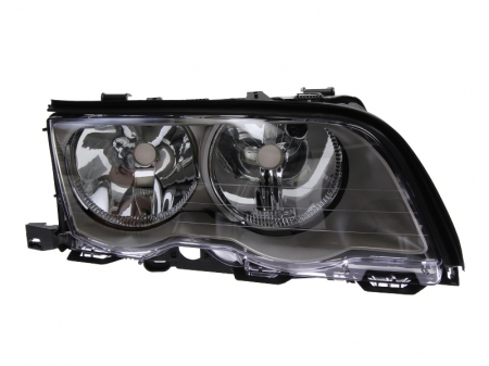 Piese Auto - Far dreapta (H7, reglaj electric, cu motoras, fundal titan) BMW Seria 3 (E46)