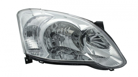 Piese Auto - Far dreapta (H7, reglaj electric, cu motoras, fundal transparent) TOYOTA COROLLA 2002-2007