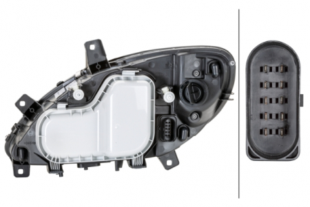 Far dreapta (H7, reglaj electric, cu motoras) MERCEDES Clasa VIANO (W639), VITO / MIXTO (W639), VITO (W639) 2003-2010 [1]