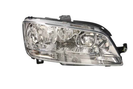 Piese Auto - Far Dreapta (halogen, 2*H1/PY21W/W5W, electric, cu motor, culoare insert: albastru/cromat, culoare semnalizator: alb) potrivit FIAT IDEA, MULTIPLA