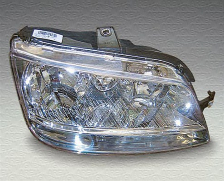 Far Dreapta (halogen, 2*H1/PY21W/W5W, electric, cu motor, culoare insert: albastru/cromat, culoare semnalizator: alb) potrivit FIAT IDEA, MULTIPLA [2]