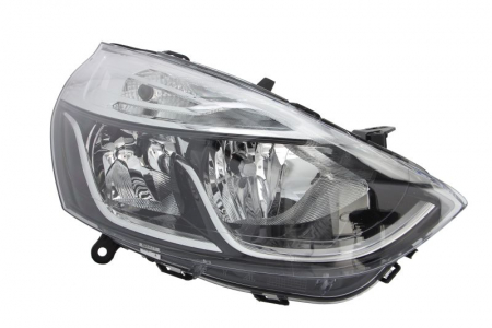 Piese Auto - Far Dreapta (halogen, H1/H7, electric, cu motor, culoare insert: cromat, culoare semnalizator: portocaliu) potrivit RENAULT CLIO IV, CLIO IV/HATCHBACK