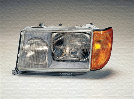Piese Auto - Far Dreapta (halogen, H3/H4, culoare insert: argintiu, culoare semnalizator: portocaliu) potrivit MERCEDES 124 (A124), 124 (C124), 124 T-MODEL (S124), 124 (W124), E (A124)